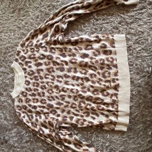 Cheetah print sweater